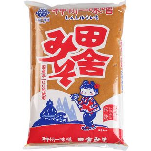 日本原装进口味增/神州一田舍味噌酱(豆酱)1kg 味增汤料大酱 包邮
