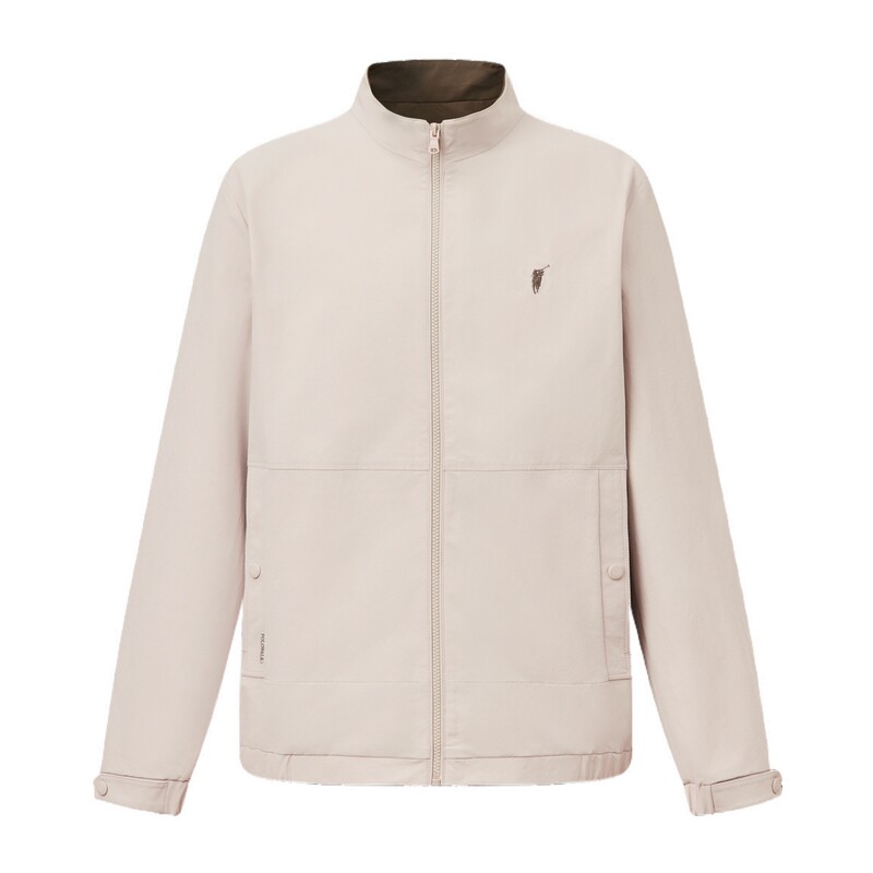 POLOWALK男式夹克2026春季新品男装简约立领商务休闲短款夹克外套