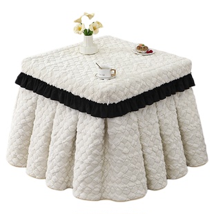 正方形烤火被套可揭盖取暖桌布冬天电暖炉罩新款加厚取暖桌罩套