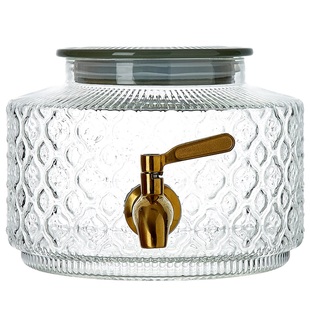 玻璃冰箱冷水壶带龙头夏季水果茶桶耐高温冰水饮料桶冷萃壶凉水壶