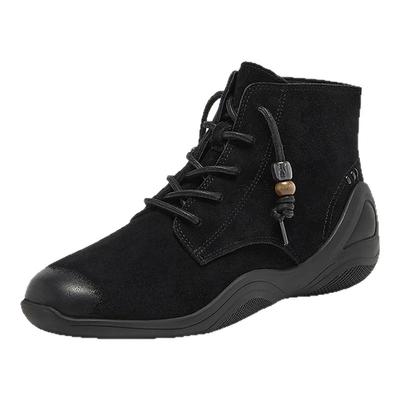 Bata休闲靴女2025冬季商场新款羊皮休闲通勤高帮鞋AAL41DD5