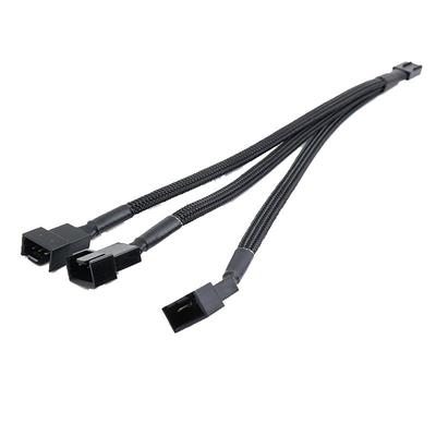 主板4针1分3转接线调速pwm温控一拖二风扇集线器延长线一分三温控线1转3扩展线4Pin台式机电脑机箱风扇链接线