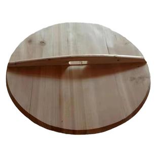 加厚纯手工杉木锅盖家用老式圆形木头大锅盖木质实木锅盖水缸盖锅