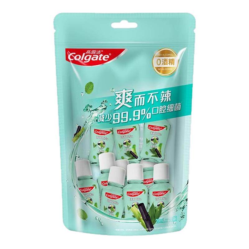 高露洁漱口水竹炭薄荷便携装