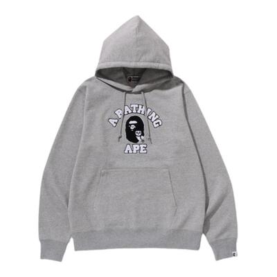 猫头鹰字母图案连帽卫衣BAPE