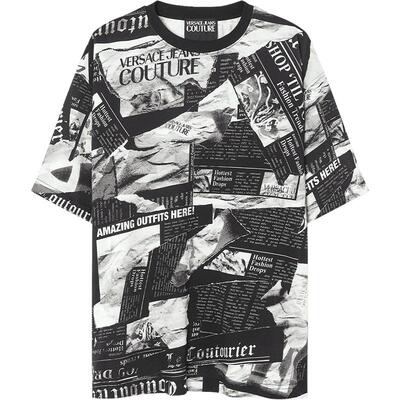 【季末优惠】VERSACE JEANS COUTURE 男士Magazine宽松T恤