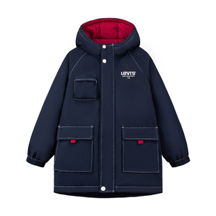 【三防】李维斯儿童羽绒服男女童外套2025冬季新款冬装加厚保暖服