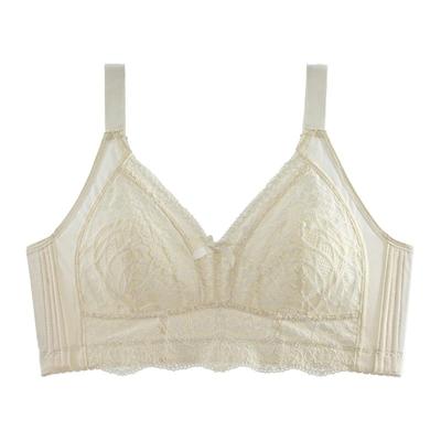 大胸显小内衣女薄款收副乳防下垂