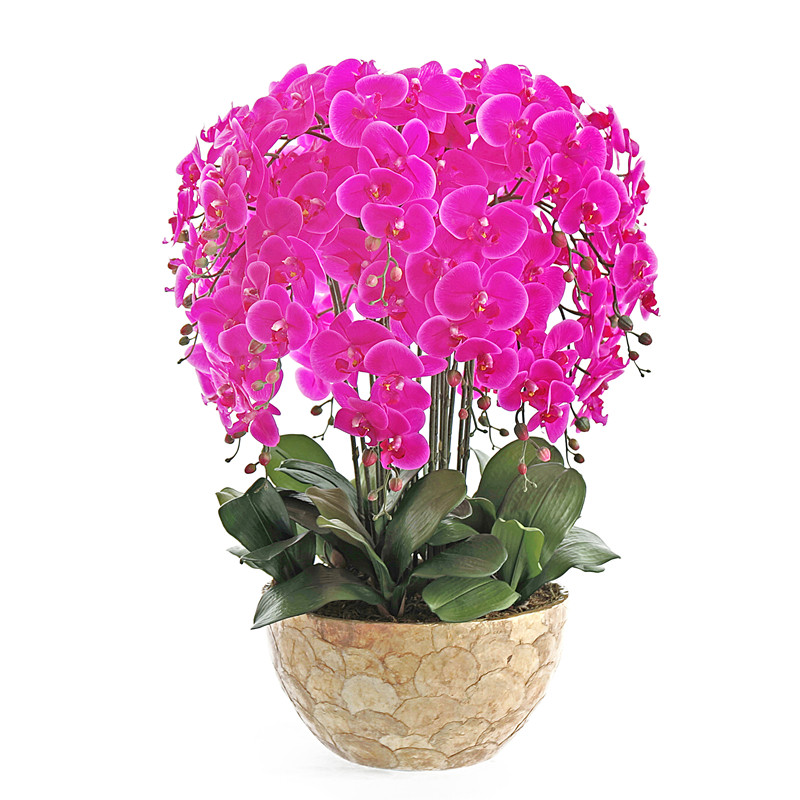 和家蝴蝶兰室内仿真花装饰花假花