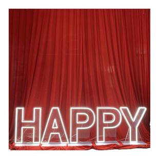 生日快乐灯牌求婚场景布置灯派对Marryme发光字LED定制love霓虹灯