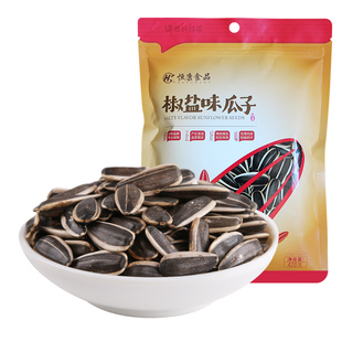 恒康食品 椒盐味葵瓜子420g袋装 炒黑瓜子葵花籽休闲零食坚果炒货