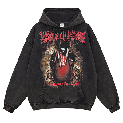 Cradleoffilth摇滚厚连帽卫衣