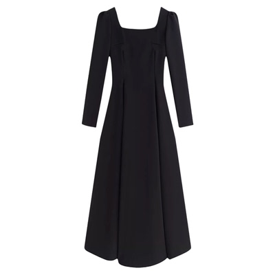 红色长袖连衣裙女【赠运费险】