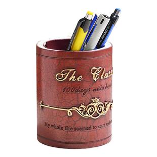 ins风复古书桶摆件创意可爱笔筒学生书房家用时尚桌面礼物收纳盒