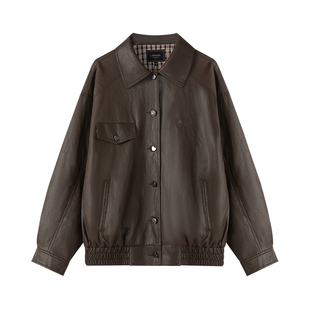 【pu皮外套】LAGOGO巴恩风PU外套女拉谷谷2025年冬新款外套合集