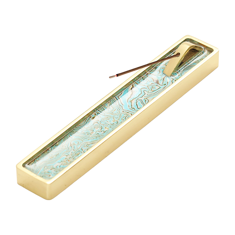 非遗螺钿铜香插家用室内沉香熏香炉线香底座茶道卧香盒不落灰香炉