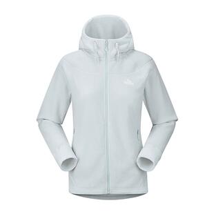 伯希和户外抓绒衣女Polartec Micro轻暖连帽运动外套防风休闲上衣