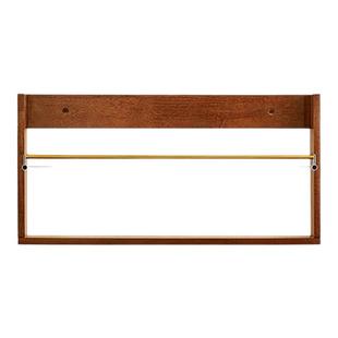 实木报刊杂志架绘本展示架壁挂置物架客厅收纳绘本架中古风小书架