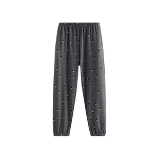 芬腾纯棉睡裤女春秋季新款时尚休闲长裤女孩全棉可外穿家居裤单裤