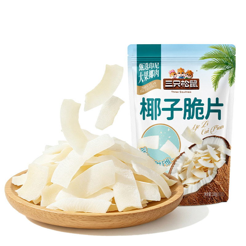 三只松鼠_椰子脆片100g