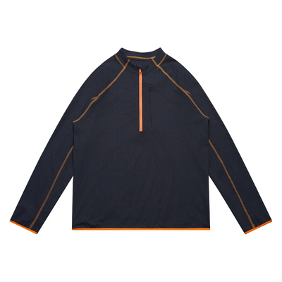 NBN辑明线半开领薄款户外卫衣春