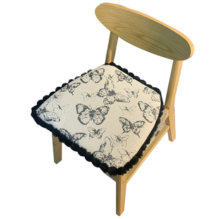 马蹄形坐垫雪尼尔加厚冬季客厅椅子垫办公久坐屁股垫可拆洗防滑垫