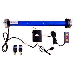 正品国瑞卷帘闸电动车库门管状内置铜芯电机提升动机遥控器卷拉门