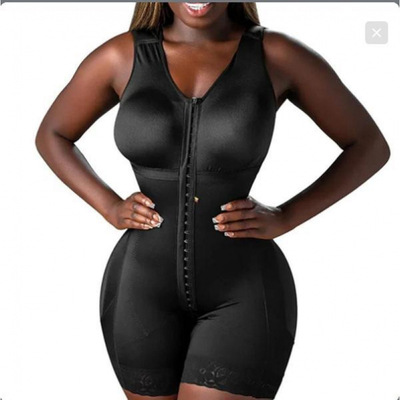 F 67433 Double Layer Open Crotch Bodysuit 双层收腹开档衣