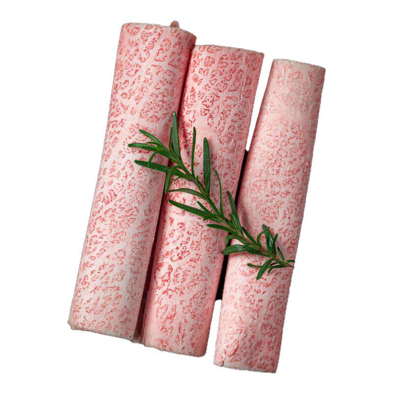 澳洲BMS12羽下和牛肉卷雪花寿喜锅火锅牛肉卷原切非a5神户和牛m12