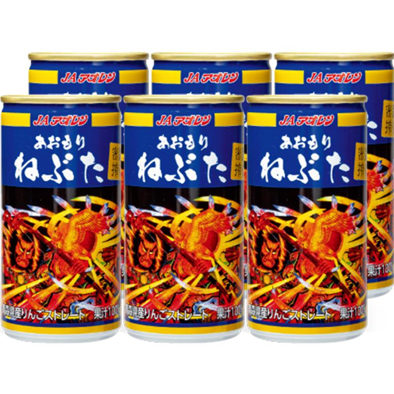 全日空 青森农协零添加密封压榨苹果汁日本果味饮料195g*6瓶