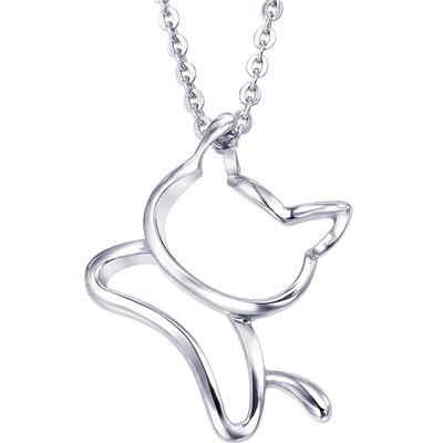 周生生pt950铂金小猫项坠白金