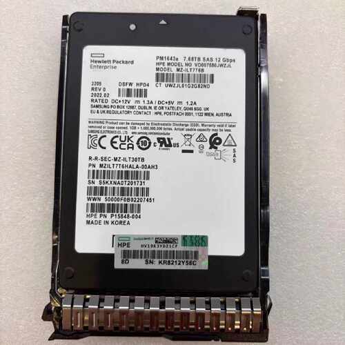 议价 PM1643a 7.68 SAS MZILT7T6HA适用
