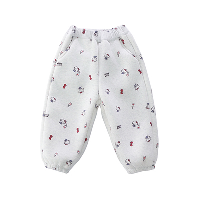 一条过冬女童棉裤加厚羊驼绒卫裤