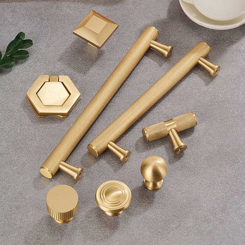 黄铜实心拉手滚花竖手中鞋柜抽屉拉美式衣柜橱柜把手厂家式现代纹