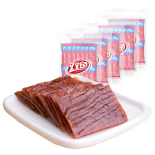 中华老字号358g*5袋猪肉脯靖江特产独立小包装双鱼牌正片零食小吃