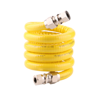 云然304不锈钢燃气管4分家用防爆天然气管埋墙穿孔洞波纹金属软管