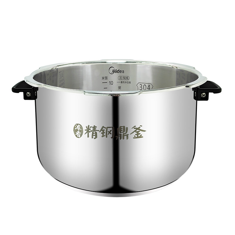 加厚304不锈钢电压力锅内胆通用美的5L6L食品级0涂层ss505a/5077p