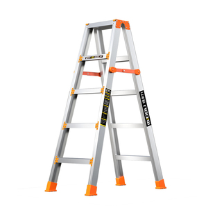 镁多力铝合金人字梯子家用折叠梯加厚加粗家庭登高楼梯工程梯专用