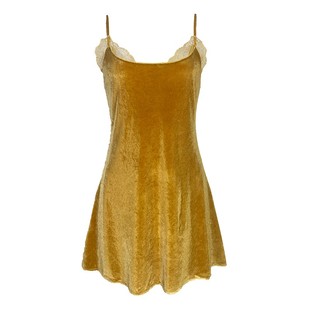 夏何夕秋冬新款睡裙丝绒高级感家居服套装女性感纯欲加厚吊带睡衣