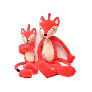 狐狸毛绒玩具公仔可爱长腿红狐狸抱枕软体玩偶布娃娃女友生日礼物