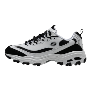 斯凯奇男鞋经典熊猫鞋秋季新款厚底老爹鞋黑白撞色运动休闲鞋