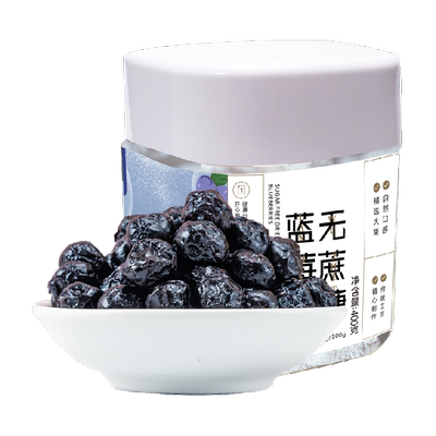 新边界无蔗糖添加零食蓝莓干400g