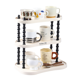 杯架高级感轻奢桌面杯子收纳盒餐边柜水杯架子水吧咖啡茶杯放置架