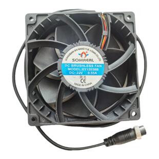 电磁灶电磁炉散热24V防水电机12V风扇马达DC22V配件XY12038B风机