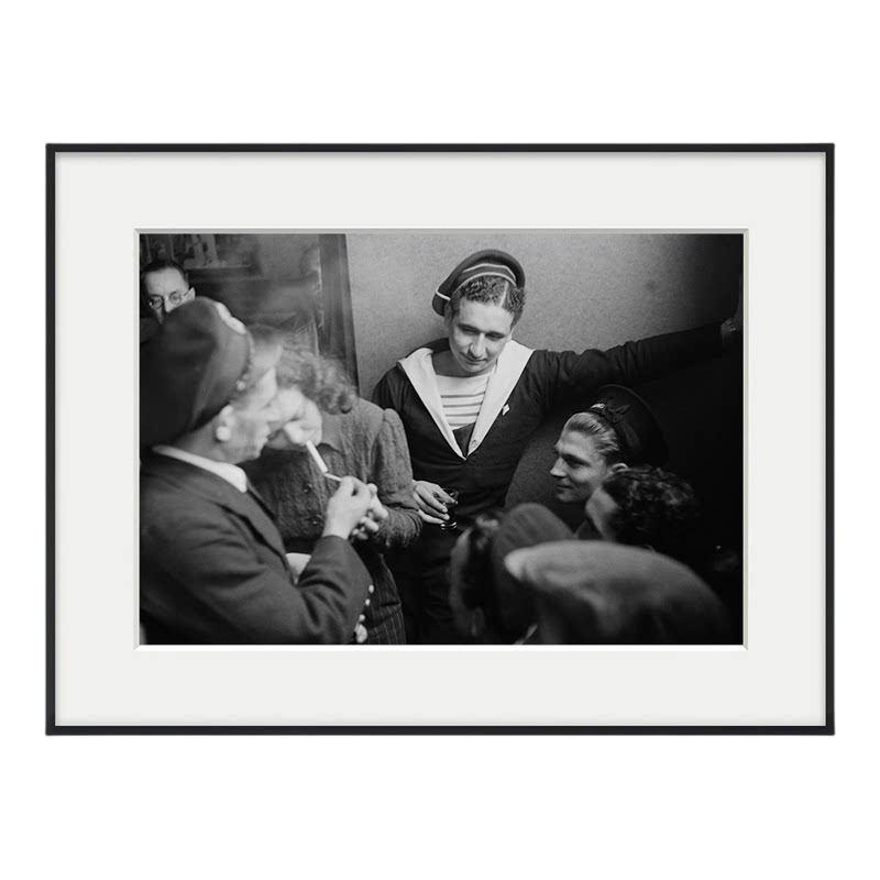 Kurt Hutton 库尔特赫顿黑白摄影装饰画西餐客厅咖啡厅酒吧壁画