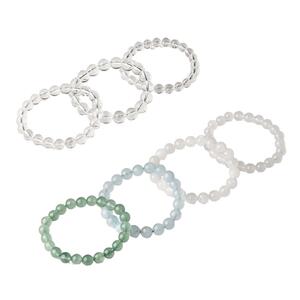 周六福天然黄水晶紫手串绿幽灵超七玛瑙玉髓招财半宝情人节礼物