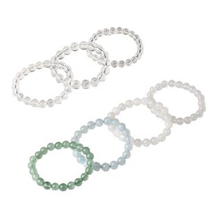 周六福天然黄水晶紫手串绿幽灵超七玛瑙玉髓手链招财半宝新年礼物