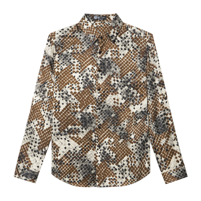 ANDREW MACKENZIE意大利男装涟漪系列菱形印花衬衫551242232502