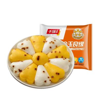 【粥铺同款】千味央厨桂花糕双色花瓣米糕白糖红枣免切糕传统小食