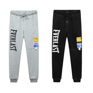 EVERLAST 拳击长裤运动训练针织裤子休闲时尚卫裤专柜同款